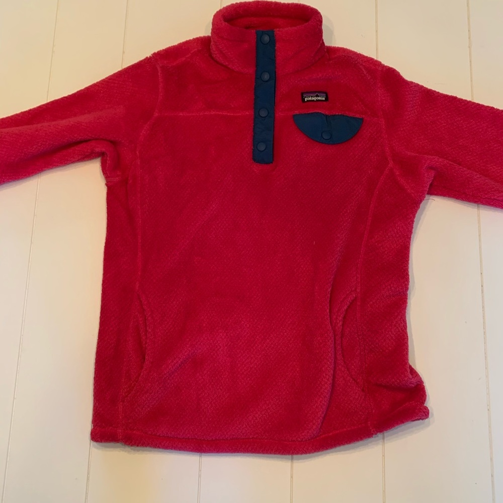 pink and navy patagonia